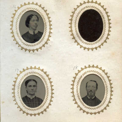 16. Mrs. Kendall? 17. ? 18. [Possibly Levi Hartshorn according to facial recognition software]