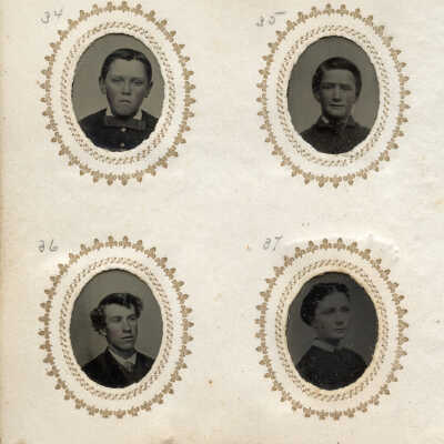 34. Dr. Warren Upham of St. Paul, Minnesota 35. Albert George 36. ? 37. Fannie Reed? (Facial Recognition suggests Hattie Danforth Richardson)