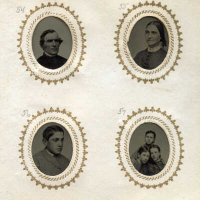 54. James Follansbee 55. Mrs. Follansbee 56. James or Will Weston? 57. Abby Bosworth, Emma Lock, Nora Lovejoy