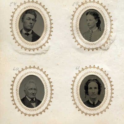 58. Gilbert Small 59. Lilla Sewall-Dodge 60. Elijah Putnam 61. Mrs. Elijah Putnam