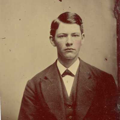 Tintype of Aaron Milton Wilkins