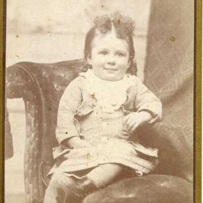 Could be Bertha (Wilkins) Sawyer according to facial recognition software.