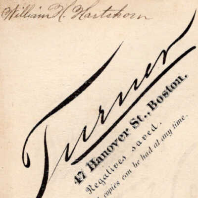 William H. Hartshorn - Verso