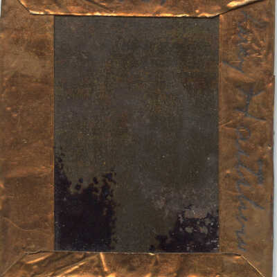 Name (Lucy A. Hartshorn) and Date (1861) written on back.