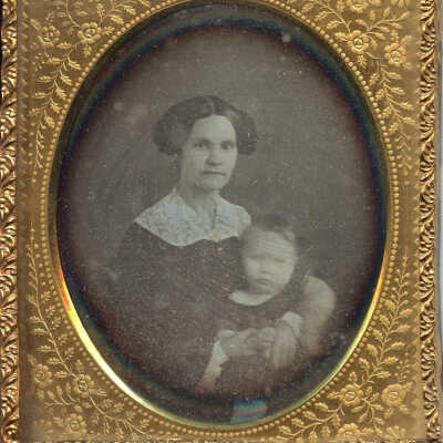 Mrs. Aaron Smith Wilkins (Martha Abigail McClure) and Aaron Milton Wilkins