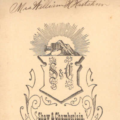 Mrs. William H. Hartshorn - Verso