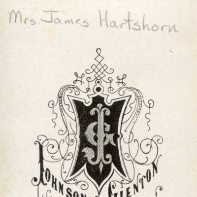 Mrs. James Hartshorn (Mary)-verso