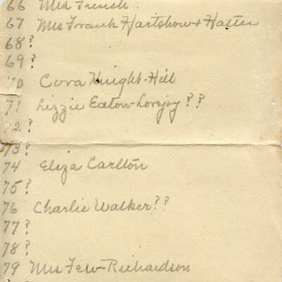 Identification notes by Mrs. Wilkins - Page 3.