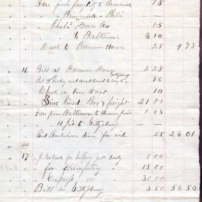Expense Account from Norman Burdick