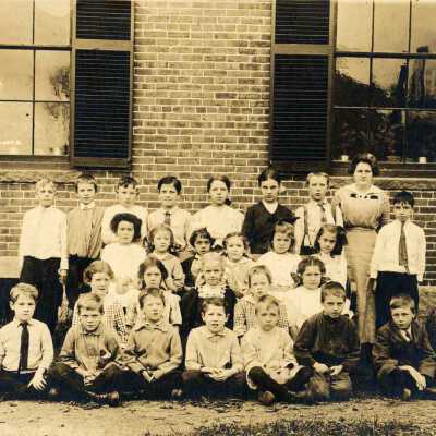 Class picture. 1st/2nd/3rd grades. Brick School - 1913.