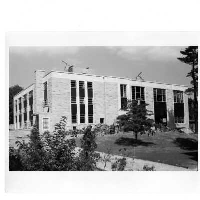Exterior view of Campion near end of construction.