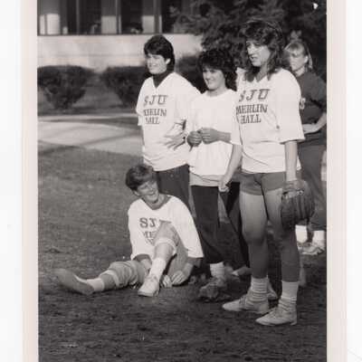 Women's softball intramural team from Merlin Hall.