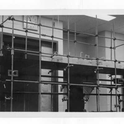 Interior view of science laboratory.