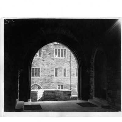 View of Barbelin quandrangle from main archway.