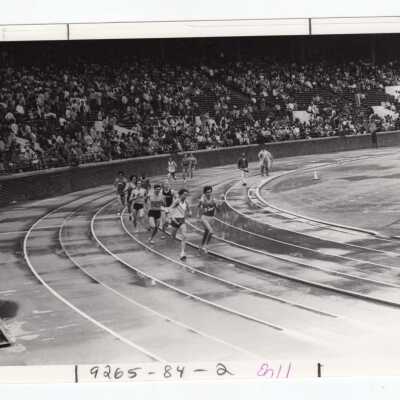 Men's track team at Penn Relays.