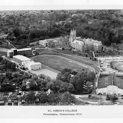 Aerial view of Saint Joseph's College campus.