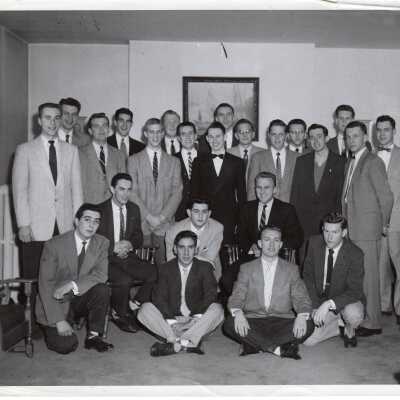 Group photo of students of Barry Hall.