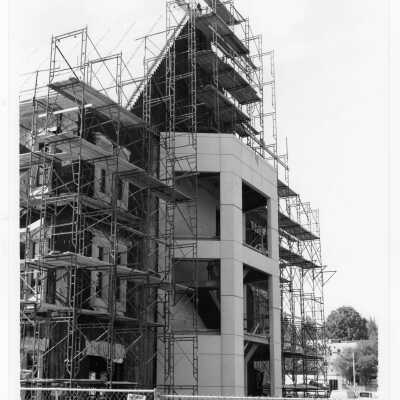 Mandeville Hall under construction.