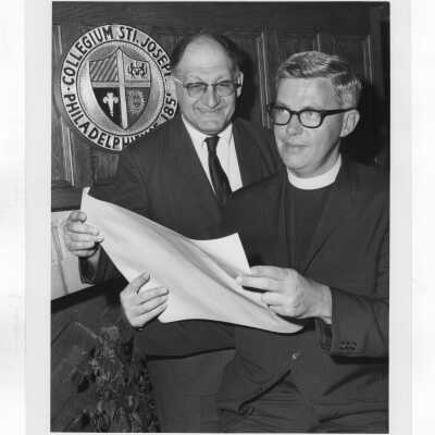 Louis S. Marks (Biology) with Jerome Coll, S.J.