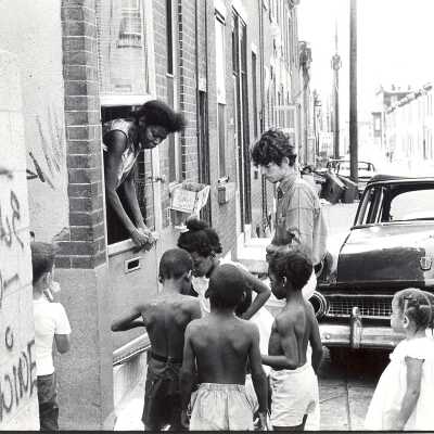Student a SJC Commune on Girard Ave, Philadelphia.
