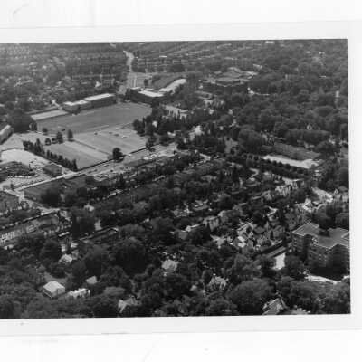 Aerial view of Saint Joseph's College campus.