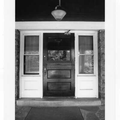 Front entrance and doorway to Sullivan Hall.