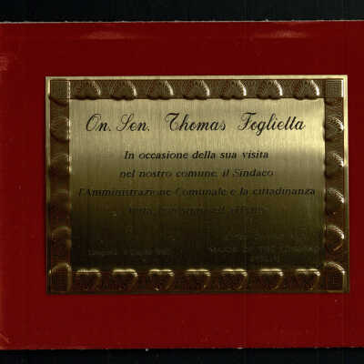 Plaque, Award