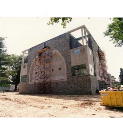 Exterior view of construction of Chapel of Saint Joseph.