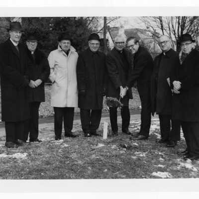 Groundbreaking for Jesuit Residence, Loyola Hall.
