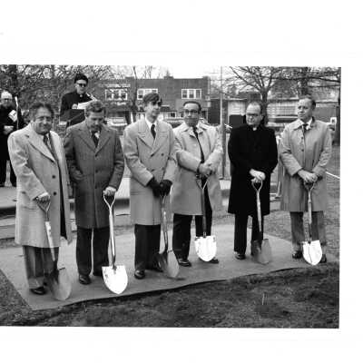 Groundbreaking for Sports Complex (addition to Field House).
