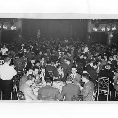 Testimonial dinner for Joseph S. Hogan, S.J., held at Bellevue-Stratford Hotel, November 25, 1947.