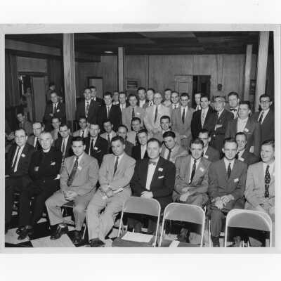 View of Board of Governors of SJC Alumni Association, May 15, 1955, including Joseph S. Hogan, S.J.