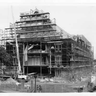 Mandeville Hall under construction.