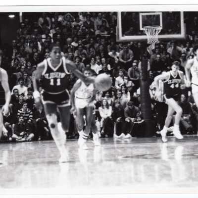 Men's Basketball game against LaSalle with player Maurice Martin