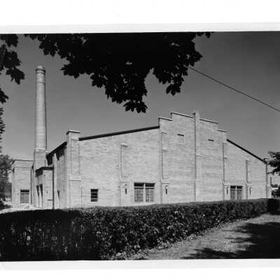 Exterior view of back of Field House (Sports Complex).