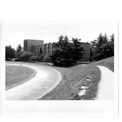 Exterior front view of Bellarmine from Finnesey Field.