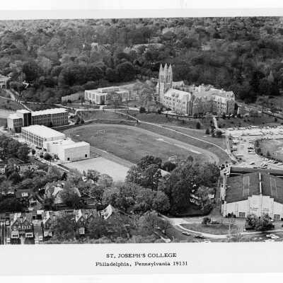 Aerial view of Saint Joseph's College campus.