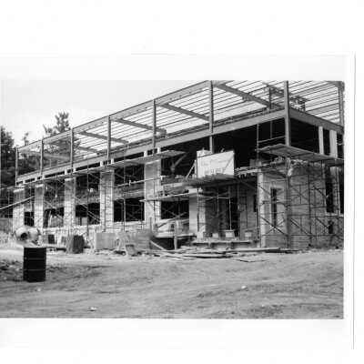 Exterior view of Campion under construction