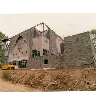 Exterior view of construction of Chapel of Saint Joseph.