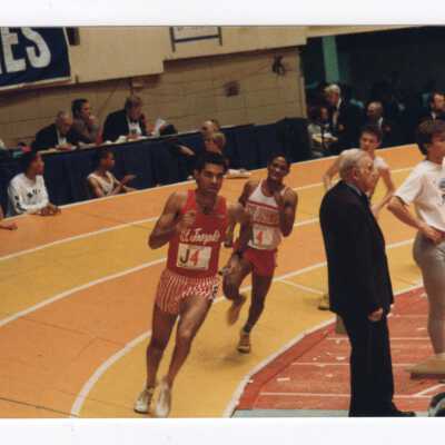 Men's indoor track meet with Steve Ave.