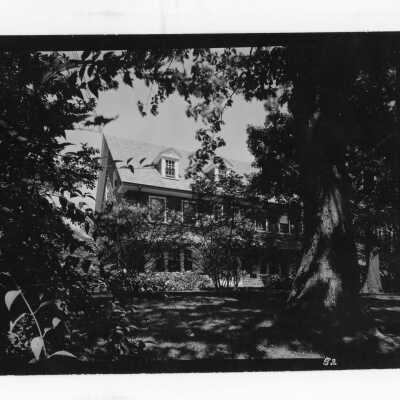 Exterior view of front of Barry Hall.