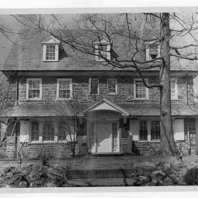 Exterior view of front of Barry Hall.