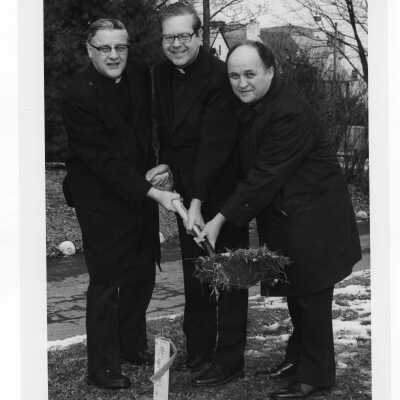 Groundbreaking for Jesuit Residence, Loyola Hall.