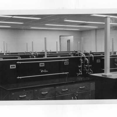 View of laboratory in science center.