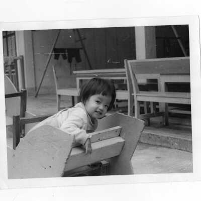 Vietnamese child playing, Vietnam Orphanage project.