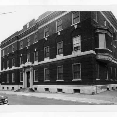 Exterior view of front of Gesu Convent in Philadelphia.