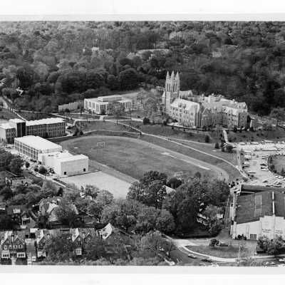 Aerial view of Saint Joseph's College campus.