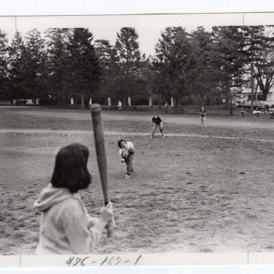 Women's intramural softball game?