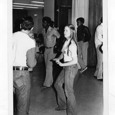 Students at an informal dance.