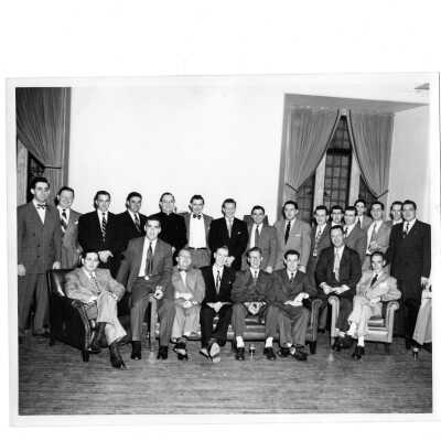 Alumni reunion of class of 1943A, held c. 1948.